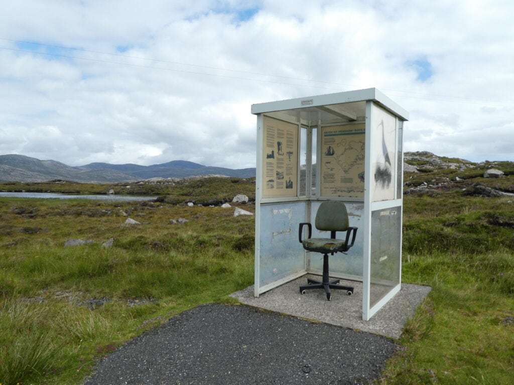 Bus stop, Isle of Harris