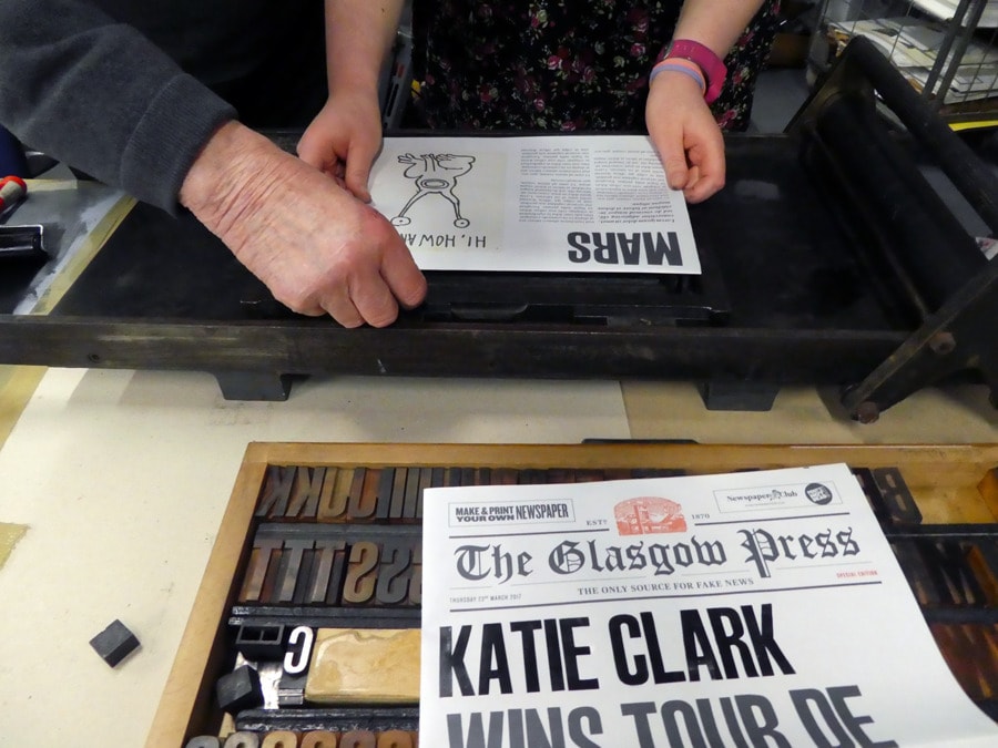 Get your name in headlines with Glasgow Press and Newspaper Club