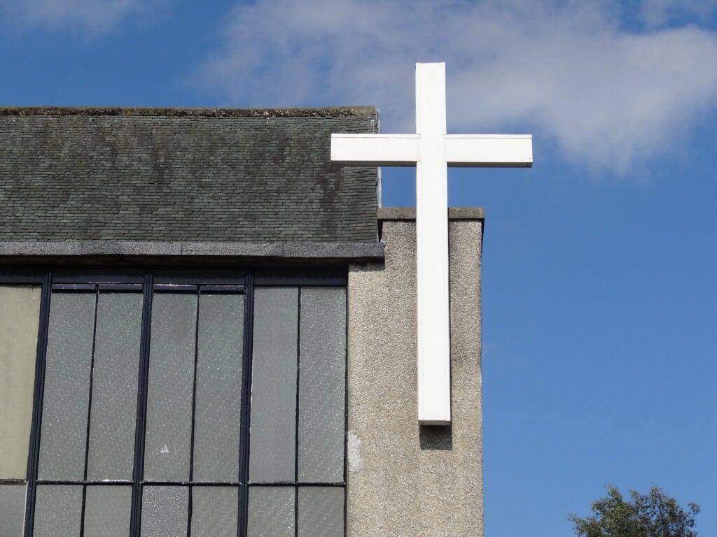 Moncreiff Parish Church, Calderwood, East Kilbride - crucifix