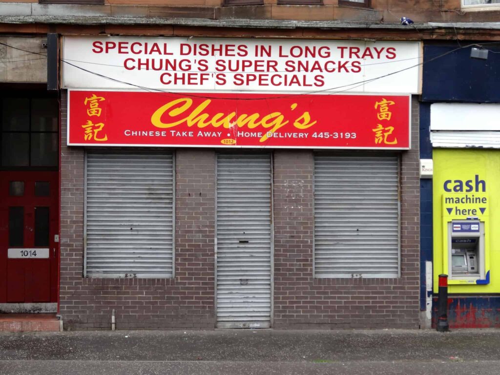 Chung's Chinese Take Away, Govan, Glasgow