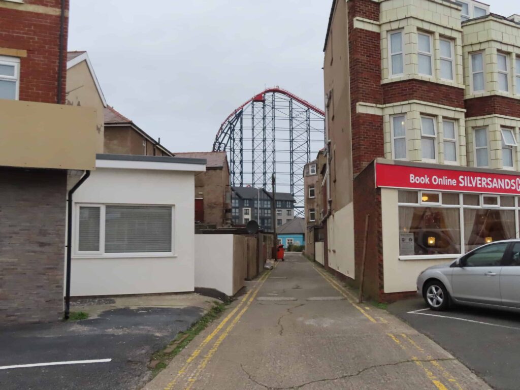 Back lane rollercoaster, Blackpool