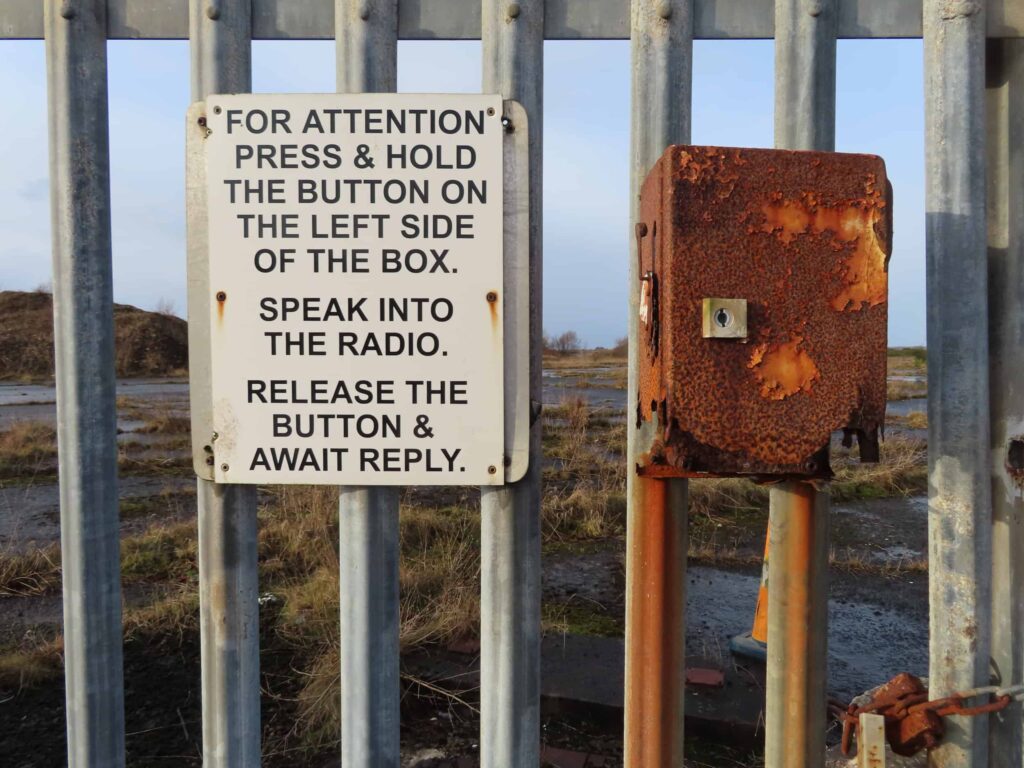 For attention press & hold